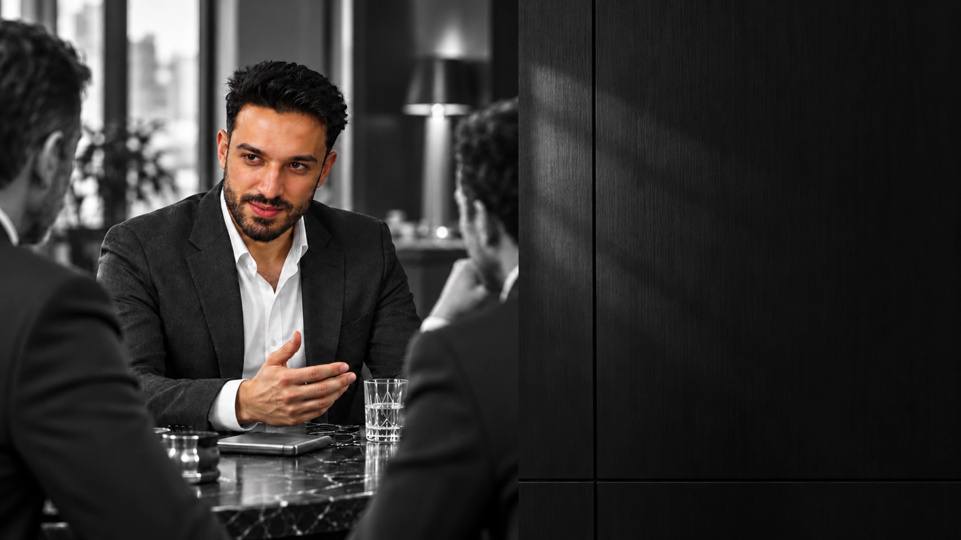 Emin Kartcı’nın bir iş görüşmesindeki editoryal canlandırması